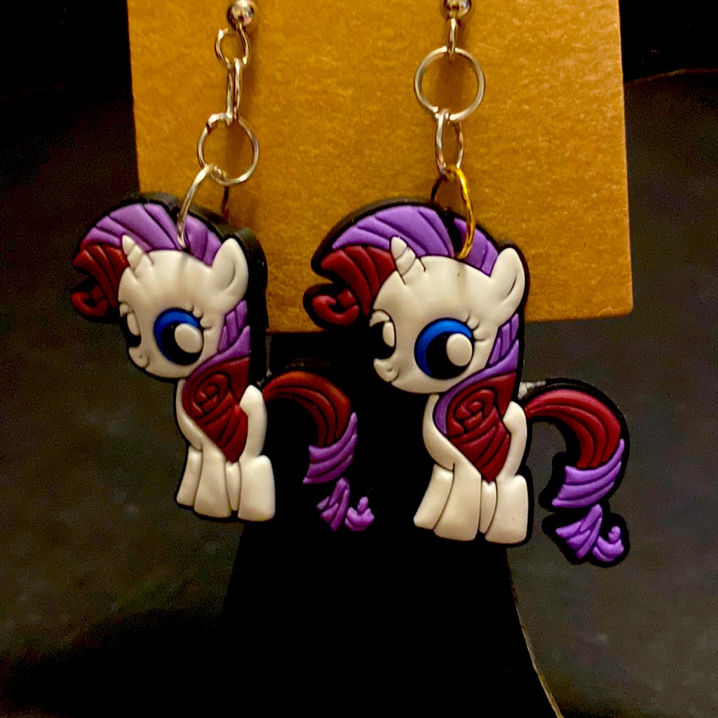 My Little Pony Rarity Earrings 10$